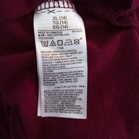 OLD NAVY KIDS PLUM T-SHIRT "FIERCE GIRL" SZ.Y14 EUC - Picture 5 of 5